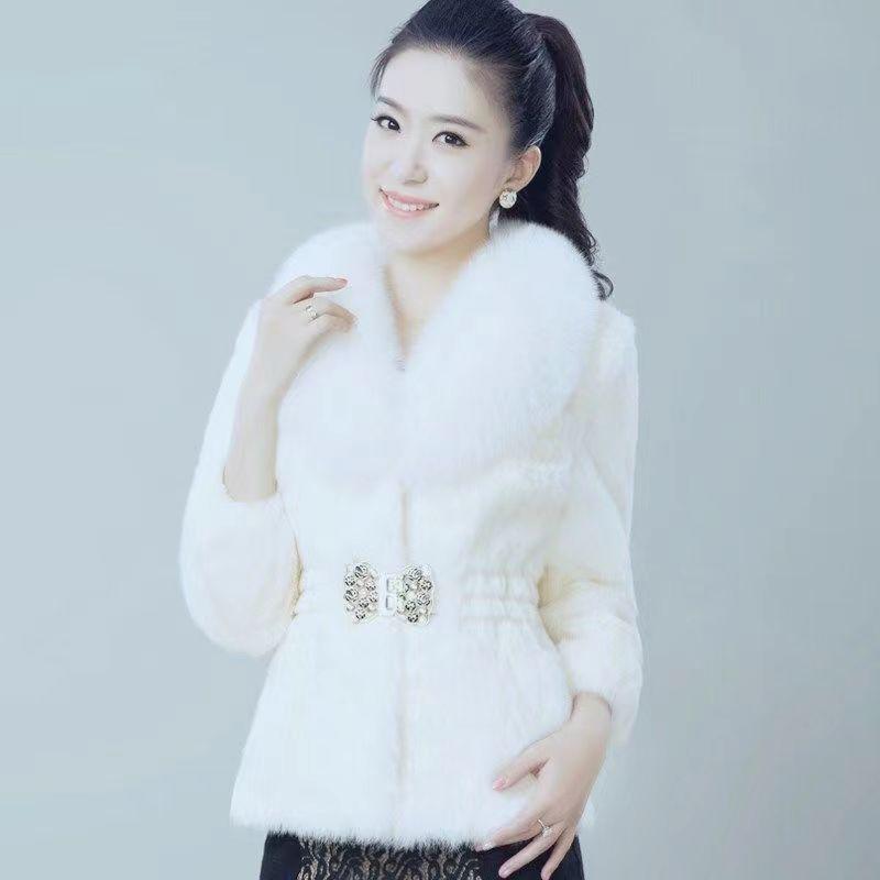 Áo Khoác Lông, Hàng Mới Về Mùa Thu Và Mùa Đông, Dành Cho Nữ, Dài Ngắn, Phong Cách Hàn Quốc, Cổ Áo Lông Cáo Giả, Làm Bằng Lông Chồn, Dễ Phối Đồ, Dành Cho Nữ 1