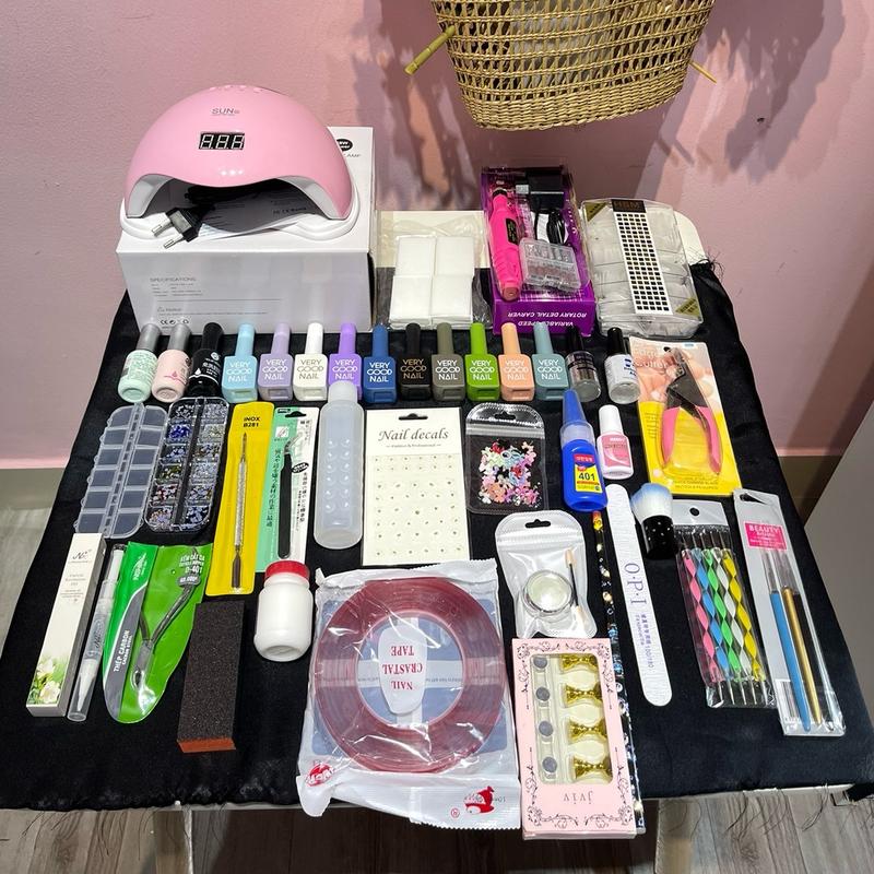 Set combo nail cơ bản đầy đủ full đồ học . Set combo nail đầy đủ. ( Được Lựa màu sơn niếu cần) lugx