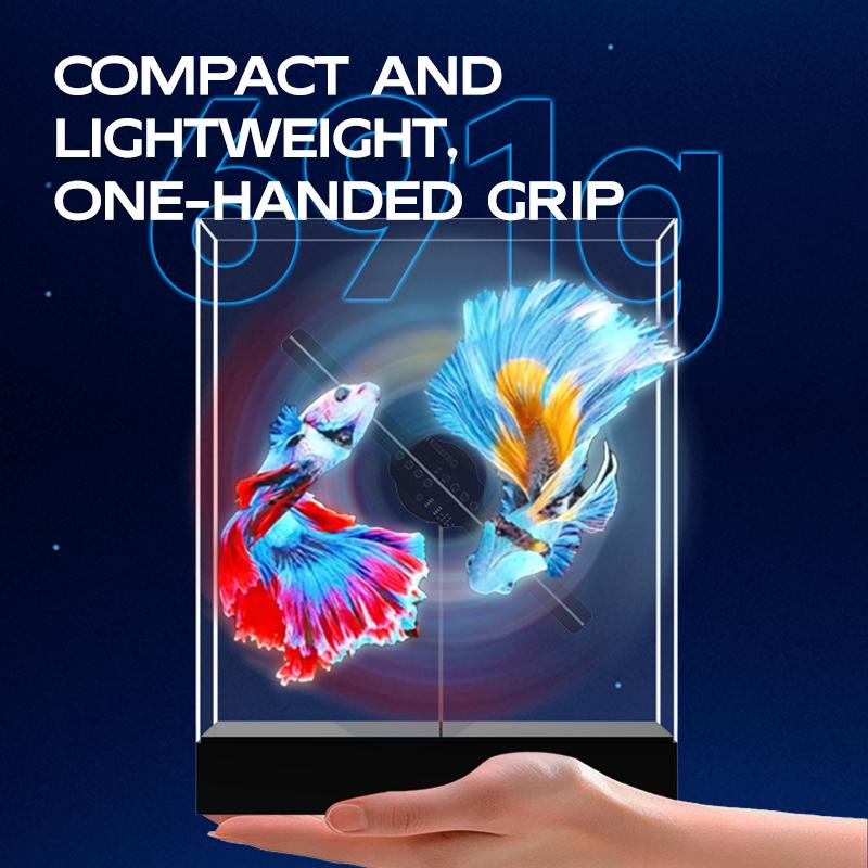 New 3D hologram fan projector desk display custom logo products  transparent led display - Image 4