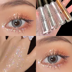Liquid Eyeshadow glitter cair shimmer kosmetik mata murah/ Eyeshadow glitter cair shimmer kosmetik mata Make up Glitter Satin