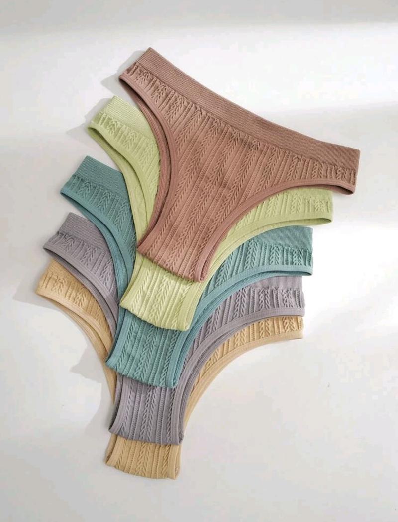 Product Introduction of KI COD 6PCS  NEW Women Underwear T-back Seamless Panties G-Strings Sexy Panty 221# Cotton Spandex Womenswear Solid 12