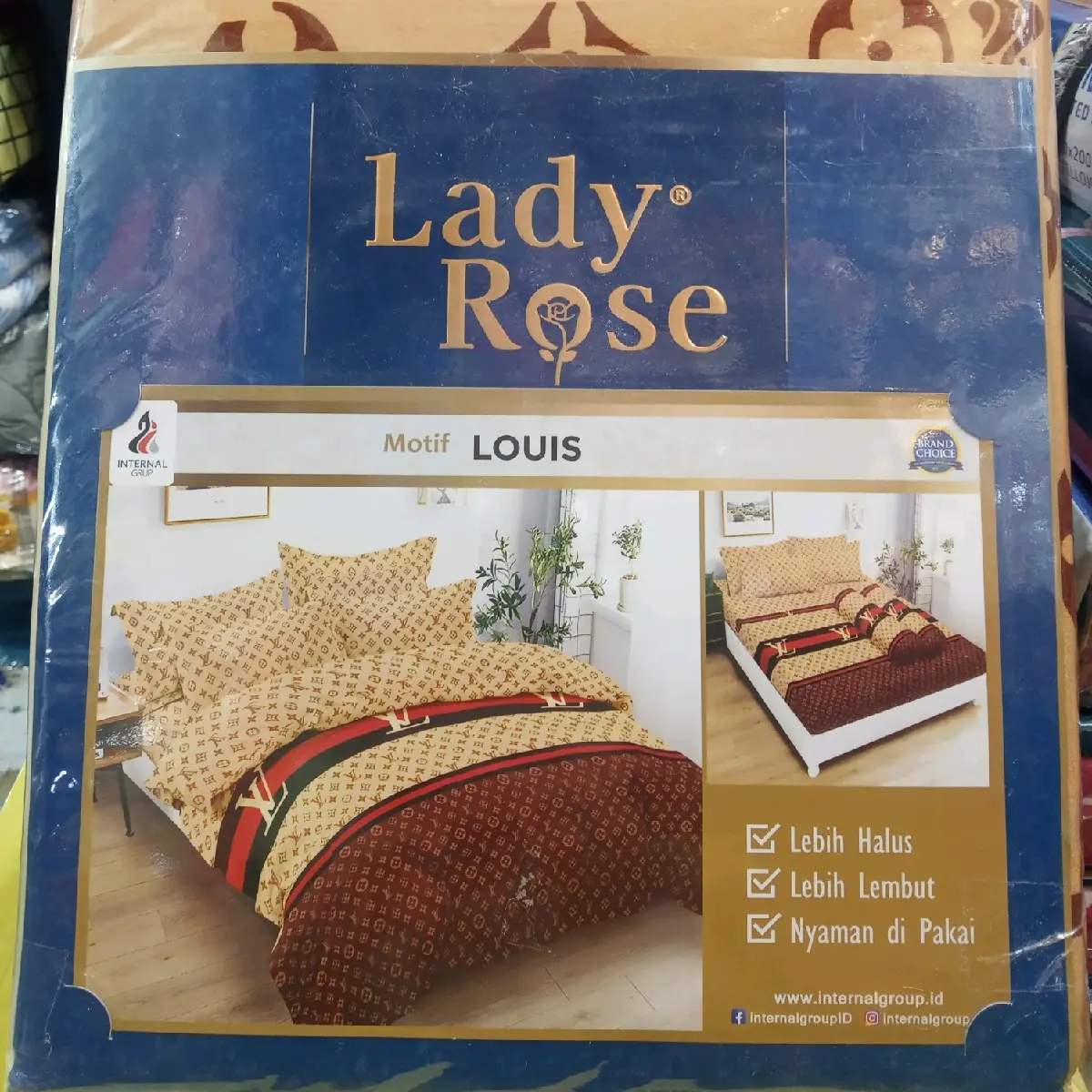 SEPRAI LADDY ROSE 180X200 Katun Bunga King Size
