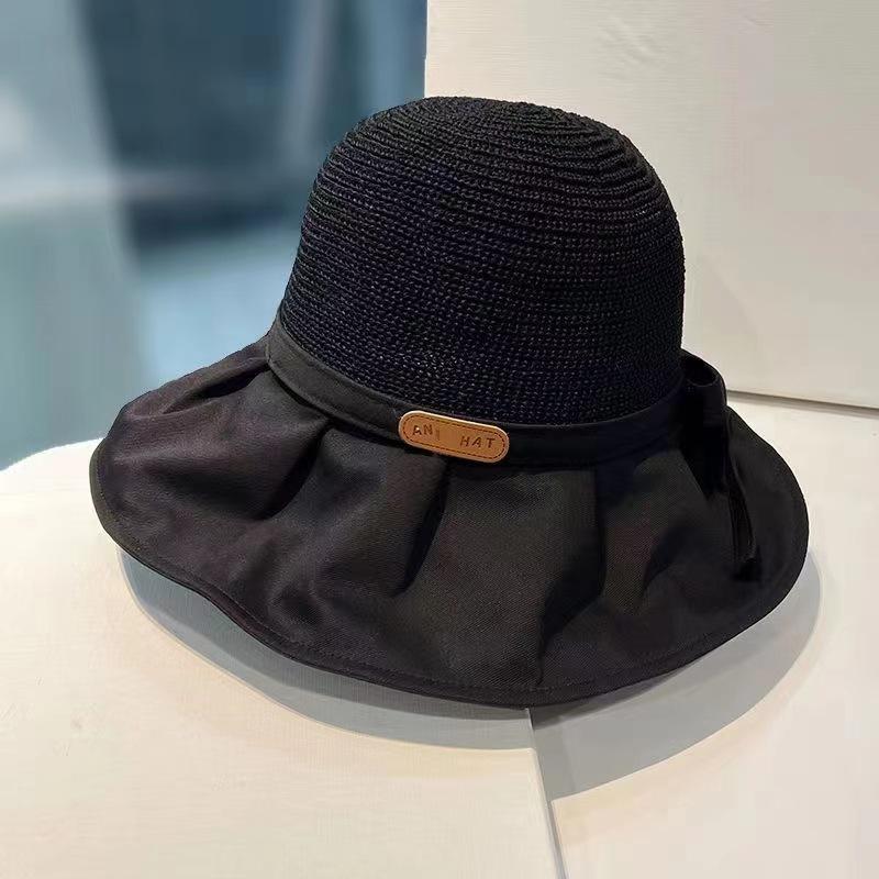 Product Introduction of Big Brim Cover Face Fisherman Hat Female Summer Sun Hat Korean Style Versatile Outdoor Travel Sun Hat 10