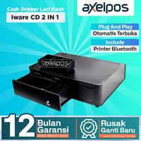 Gambar Cash Drawer Laci Kasir Iware With Printer Bluetooth 58mm Iware CD 2 IN 1 dari Axelpos Kota Administrasi Jakarta Pusat 1 Tokopedia