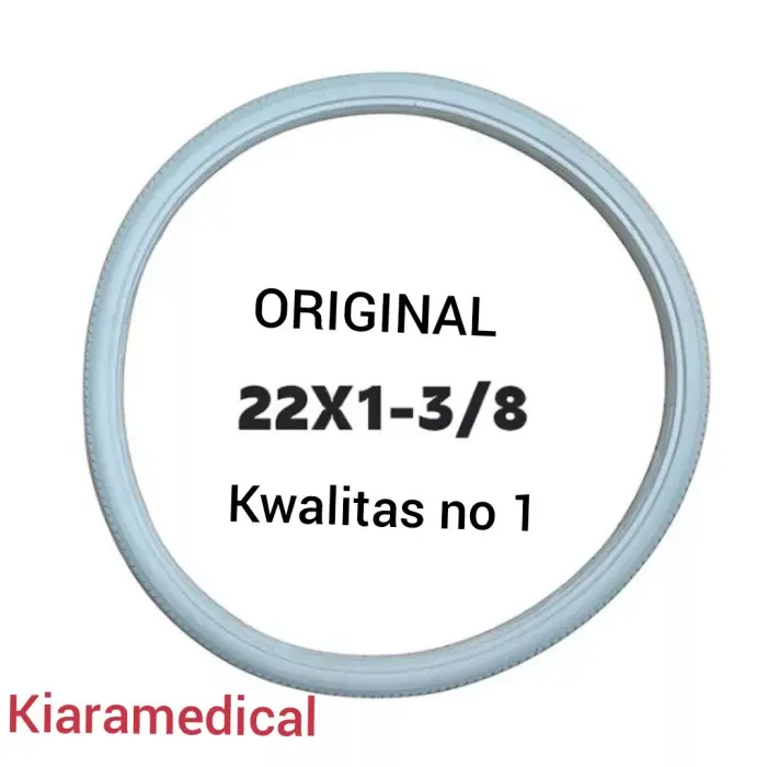 BAN MATI KURSI RODA UKURAN 22×1.3/8 BAN BELAKANG KURSI RODA UK 22 - ban mati abu2 ST6
