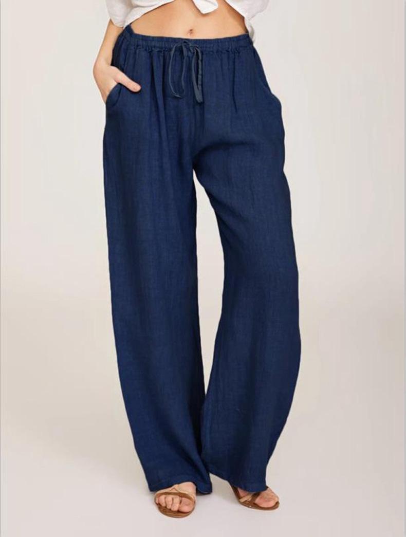 Product Introduction of Rib Flares, Crotchless Pantfashion Women's Clothingfashion Women's Women's New plus Size Loose Cotton Linen Women's Casual Pants Comfort Fabric Womenswear Bottoms Customized Evening Gorgeous Overall 18