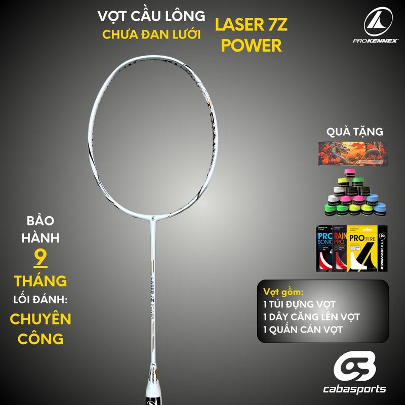 Vợt cầu lông Prokennex Laser 7z siêu phẩm đỉnh cao Bảo hành 9 tháng Kèm Quà Tặng Quấn Cán Vợt Chống Trơn