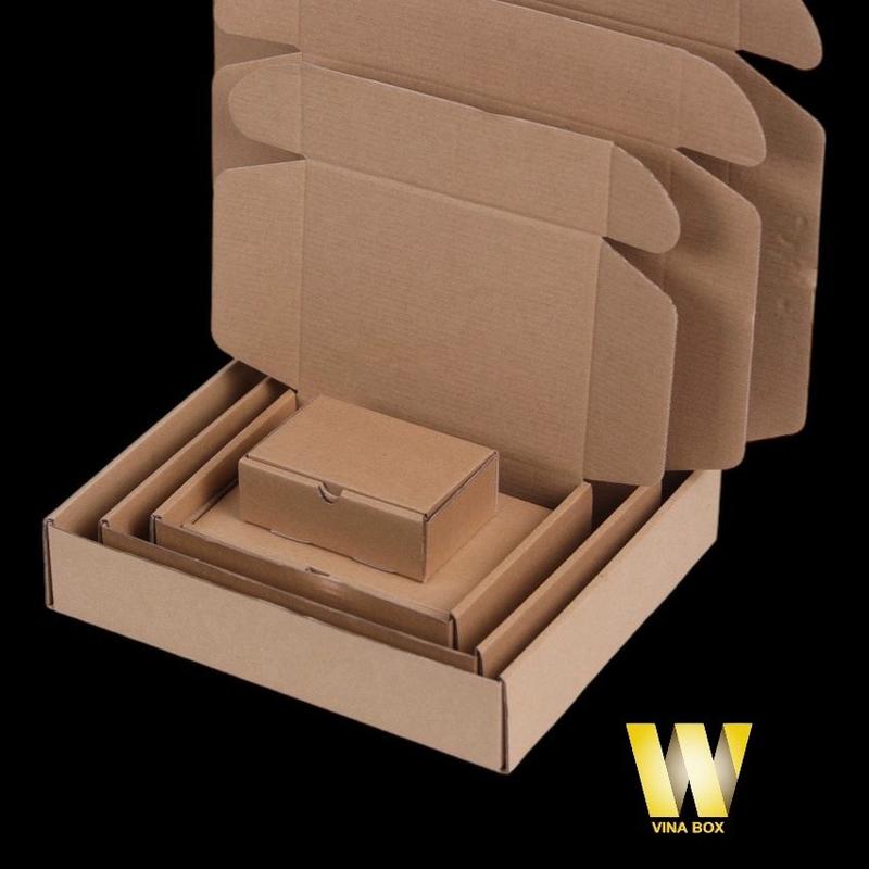 18x12x4cm Combo20 hộp Carton nắp gài đóng gói hàng 7