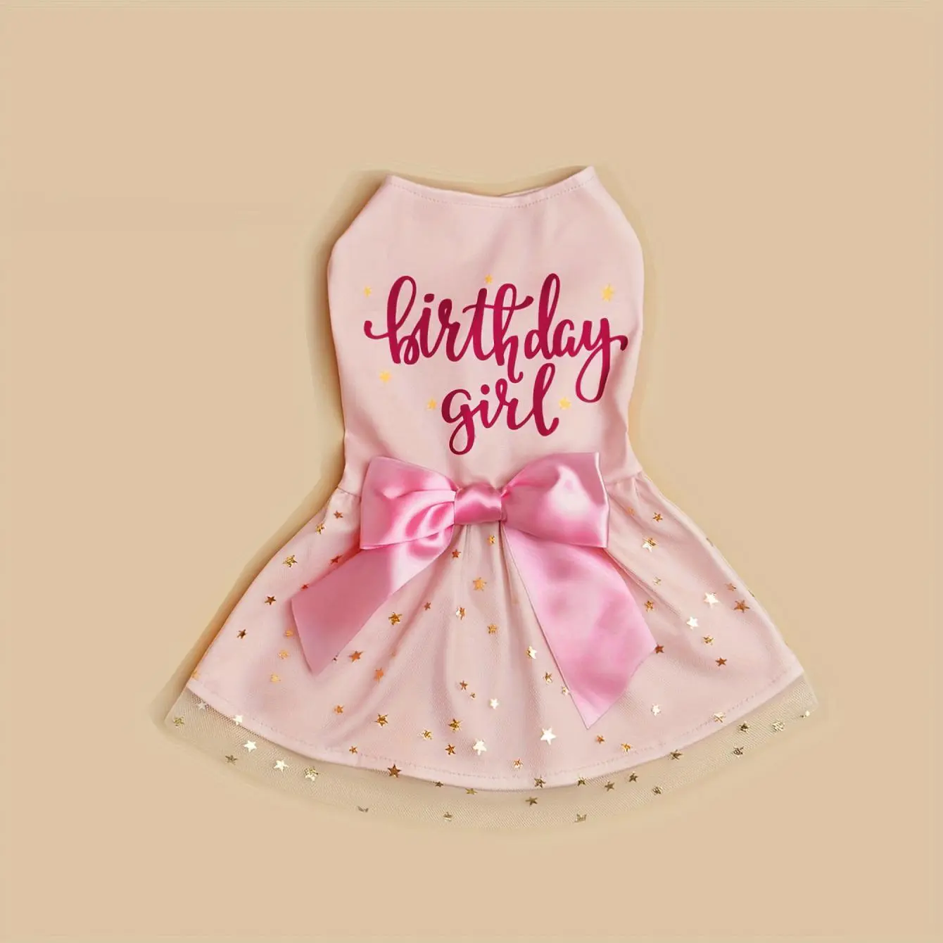 Slogan Graphic Pet Dress, Cute Pet Dress for Dogs & Cats, Pet Clothes for Birthday Party Photography, The Range Dog Dress