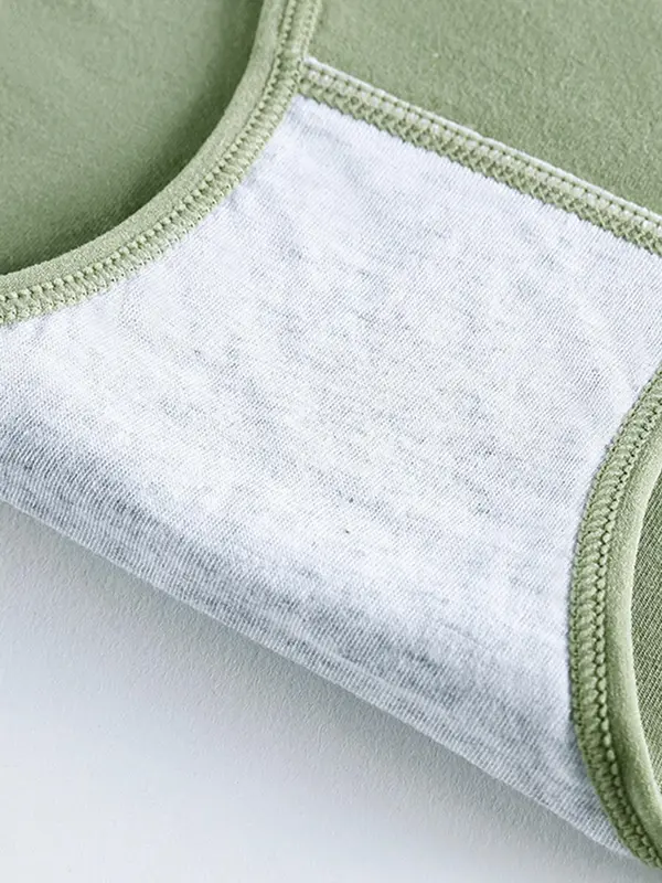 Women's Solid Color High Waist Brief, Soft Comfy Breathable Panty for Daily Wear, Women's Underwear for All Seasons 5