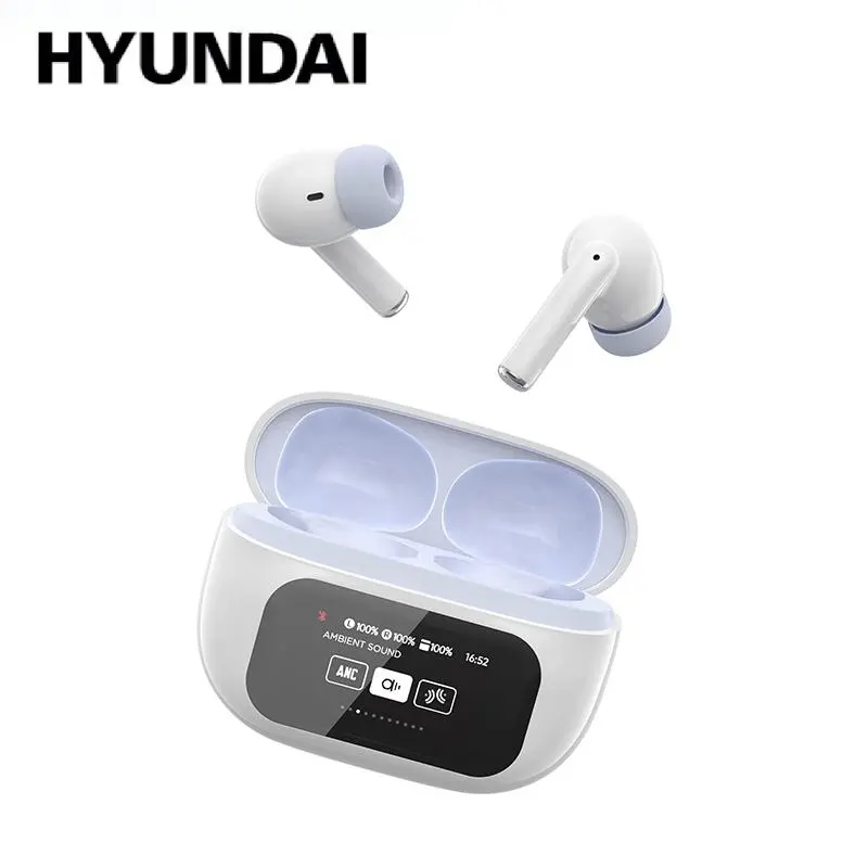 Tai nghe giảm tiếng ồn, HYUNDAI Friend Pro, với hộp sạc cảm ứng đầy đủ màu sắc, tai nghe âm thanh nổi trầm mạnh mẽ, chống nước IPX5, chức năng tìm kiếm chống thất lạc, tai nghe nhét tai