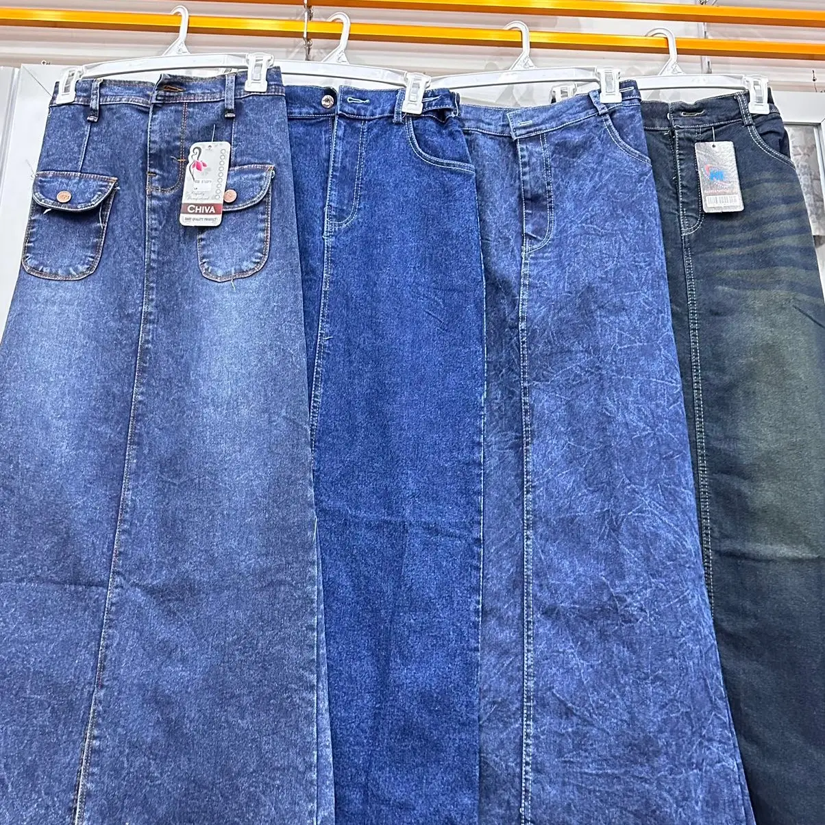 Rok jeans wanita