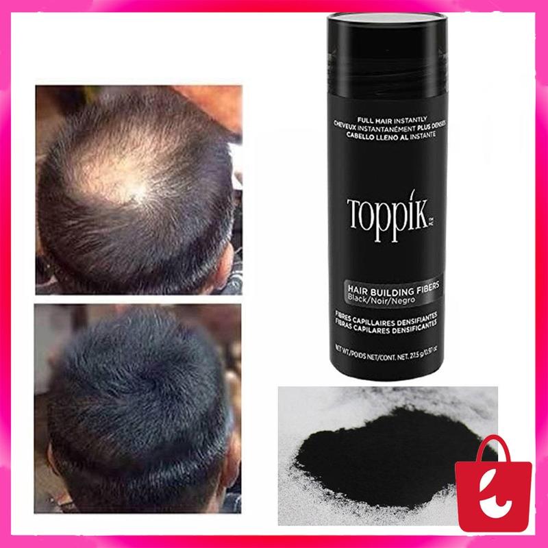 Toppik Penebal Rambut Hair Fiber Penumbuh Rambut Pria Wanita Penghitam ...