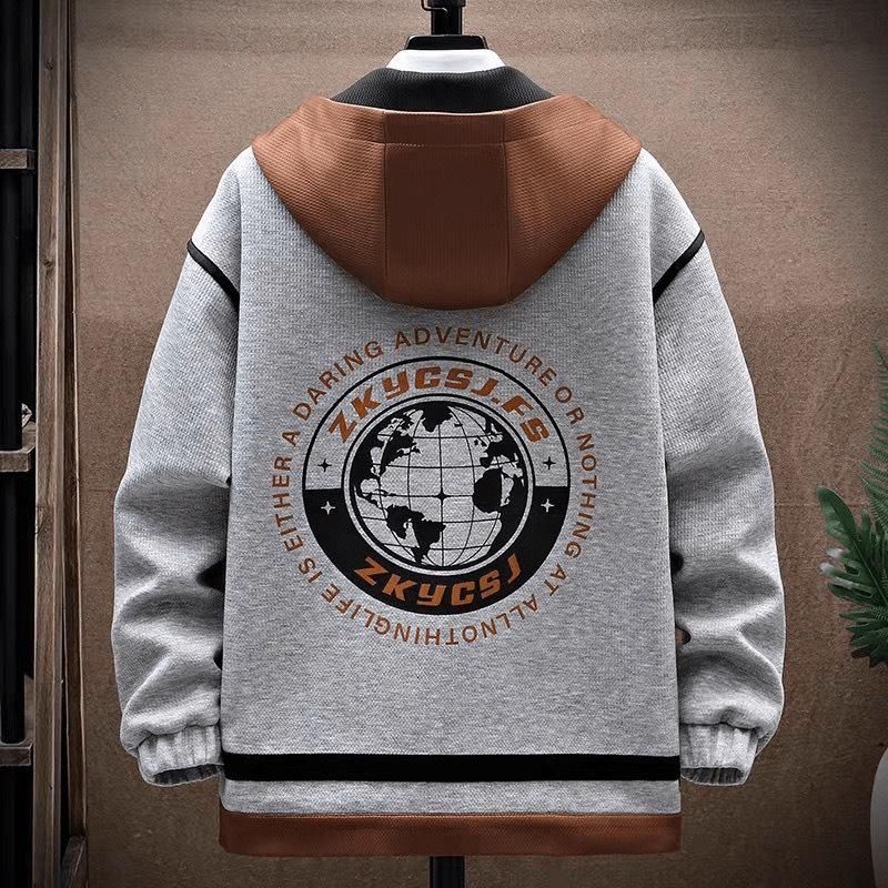 Product Introduction of Áo khoác nỉ hoodie bomber nam nữ form rộng kiểu dáng bóng chày hình in TĐ Menswear Jacket Thun Đen 17