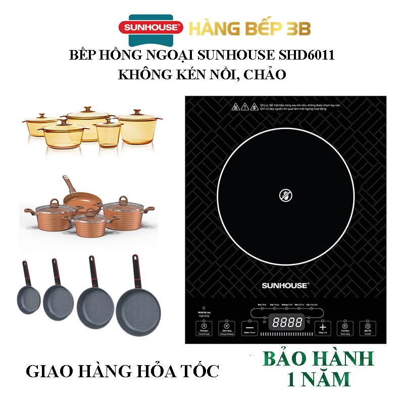 Product Introduction of Bếp Hồng Ngoại Sunhouse SHD6011 dùng được mọi loại nồi chảo- Bảo Hành Chính Hãng toàn quốc 12 tháng 2