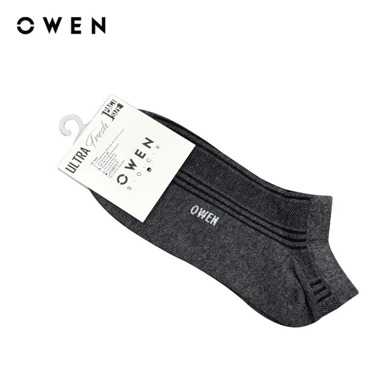  OWEN - Tất Nam Màu sắc Xám Melange TA232518 Chất liệu 100% cotton Hoạ tiết Kẻ sọc Menswear 