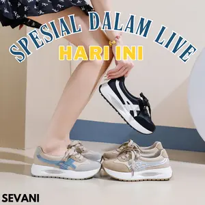 [SPESIAL DALAM LIVE] Sepatu Sneakers Wanita Cantik Tinggi Keren Casual Anti Slip Nyaman Bahan Bagus Sevani