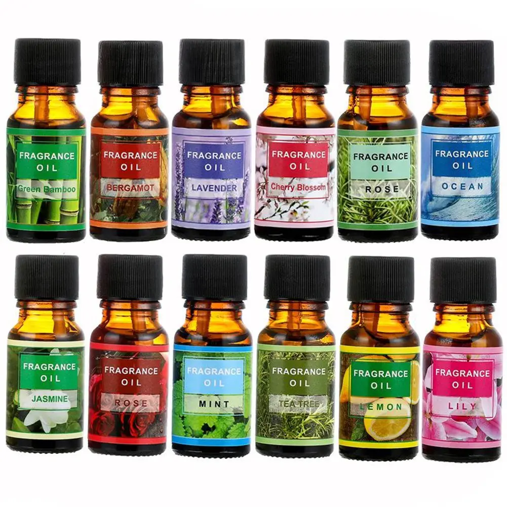 10ml Aromatherapy Oil 1pcs A Dropper Lid Aloe Amber Glass Bottle Chamomile