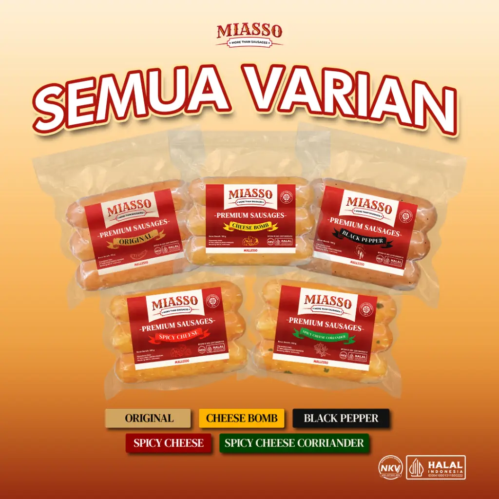 MIASSO - Premium Sausages | All Variant - Shop | Tokopedia