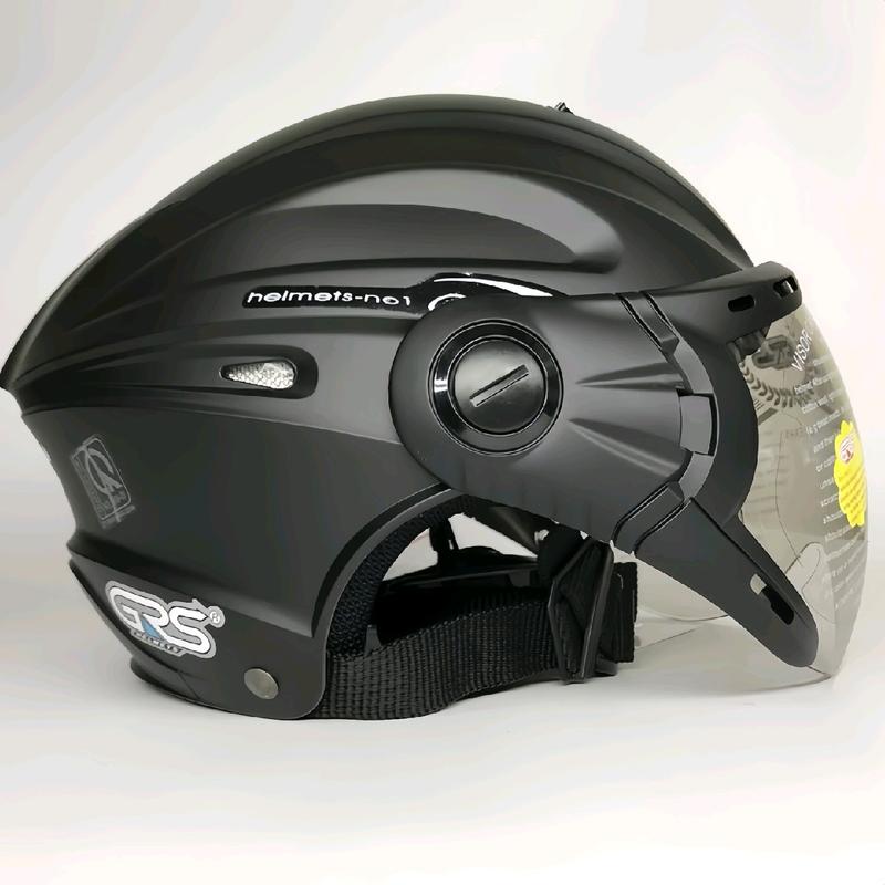 Mũ bảo hiểm nửa đầu cho nam và nữ có kính GRS A737k, nón bảo hiểm helmet