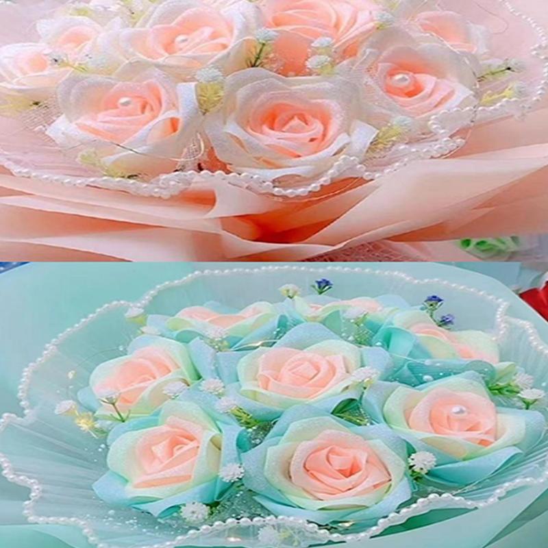 21m Solid Color Satin Ribbon, 1 Roll Romantic Decorative Ribbon, Multi-purpose Decorative Ribbon for Wedding Party Cake Decoration, Gift Wrapping 2