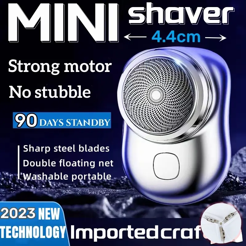 Men's Portable Electric Razor Ladies Hair Removal Can Charging Travel Shaver