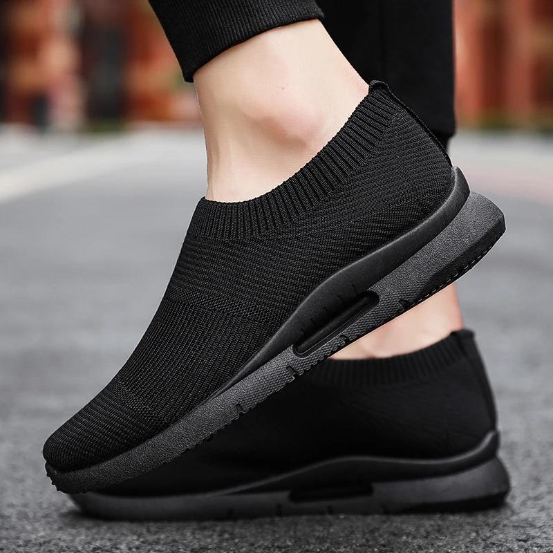 Low Moq Custom løbesko Jogging Åndbar mænd sneakers Slip on unisex Loafer Shoe Mænds afslappede sportssko Størrelse 45 Løbesko_voghion.com