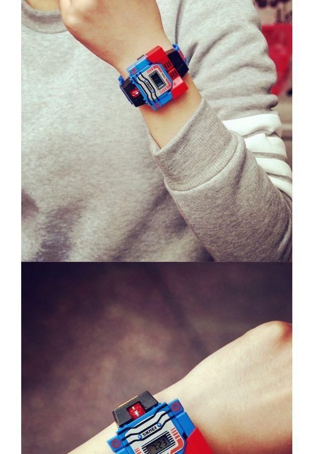 Product Introduction of Jam Tangan Mainan Kanak-kanak, Reka Bentuk Kartun Transformers, Jam Tangan Robot Kereta, Sesuai untuk Lelaki, Sekolah Rendah dan Tadika, Kreatif Watches 5