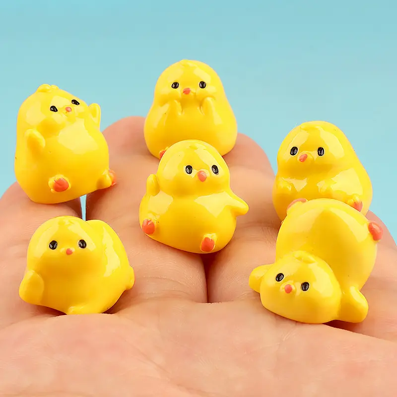 Đồ Thủ Công Gà Vàng Mini Hoạt Hình Dễ Thương, Bộ 2 Chiếc, Đồ Trang Trí Nhà Cửa Tự Làm, Tượng Nhỏ Kawaii, Đồ Trang Trí Để Bàn Nhỏ Thích Hợp Làm Quà Tặng Trẻ Em