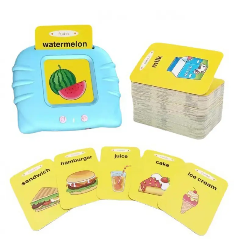 [Children christmas gifts] Flash Card Kids Toys Reader Machine Smart English Speaker Educational Card Early LearningToy Words Teaching Sounds Language Classroom