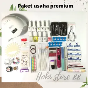 PAKET USAHA NAIL ART PREMIUM HOKI MODEL 5 / PAKET NAIL LENGKAP