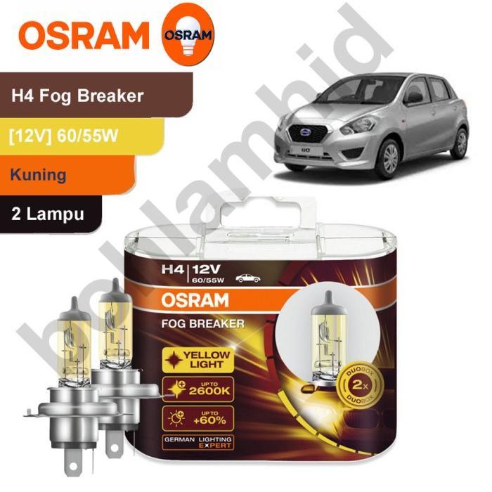 Gambar Lampu Mobil OSRAM FOG BREAKER DATSUN GO, GO+ H4 FBR Kuning Gold dari bohlamhid Kota Tangerang Tokopedia
