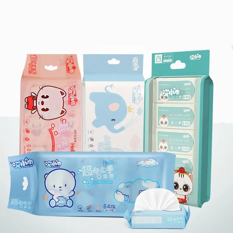 Khăn Giấy Ướt Mini Dễ Thương Bỏ Túi Tiện Lợi (túi 8 gói)