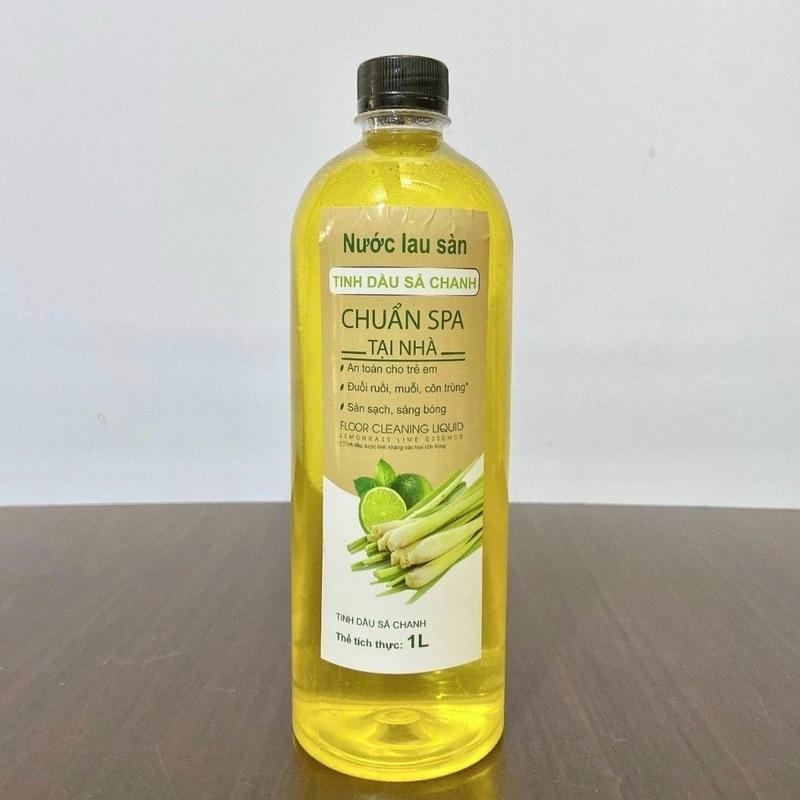 Nước Lau Sàn Tinh Dầu Chanh Sả 1L Tisil - Siêu Sạch - Siêu Thơm - Siêu Làm Sạch