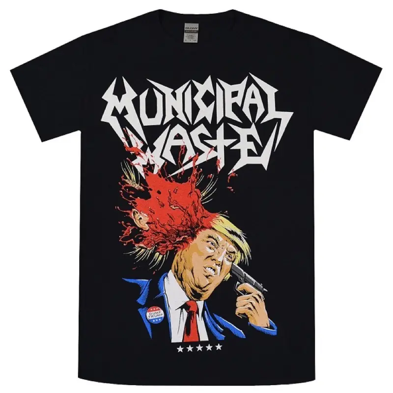 kaos MUNICIPAL WASTE - TRUMPS  WALL OF DEATH Premium tshirt municipal waste kaos band trash metal Suicidal tendencies hardcore punk 0