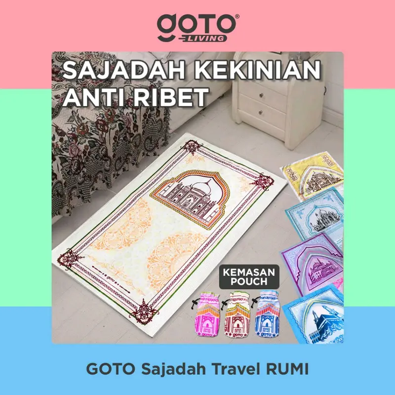 goto sajadah travel pouch kekinian anti ribet hampers kado 0