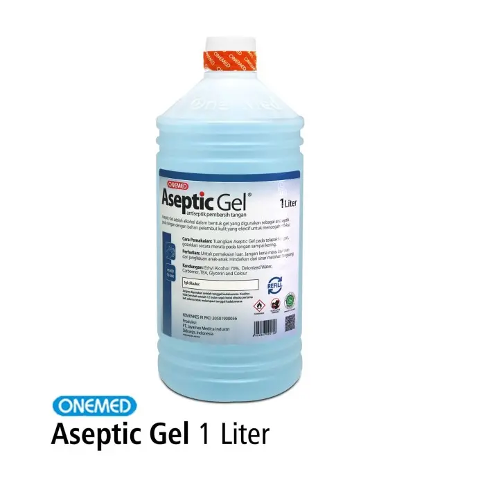 Aseptic Gel Hand Sanitizer 1L Refill Onemed