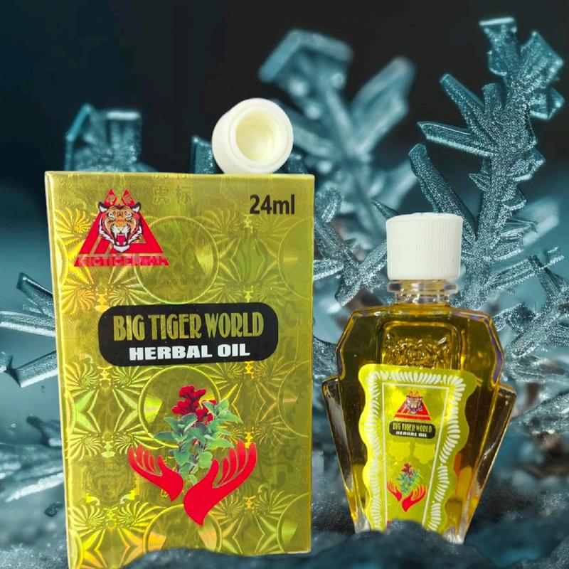 (Chính hãng -Tiêu chuẩn Mỹ)Combo 3 chai dầu Tiger 24ml 2 nắp -TIÊU CHUẨN MỸ nóng thơm hỗ trợ giảm đau nhứt hiệu quả cù 2