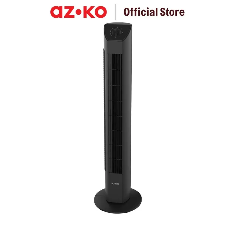 AZKO Kris Kipas Angin Berdiri - Hitam Standing Fan Penyejuk Ruangan Kipas Lantai 0