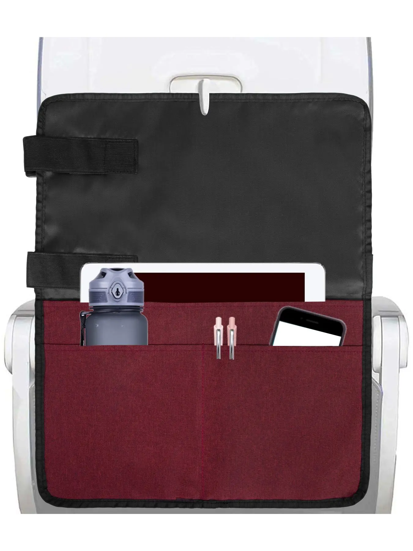Adjusted Freely Airplane Pocket, Seat Back Organizer & Storage for Personal Items, Expandable Pocket, Sanitary Travel Essentials for Flying