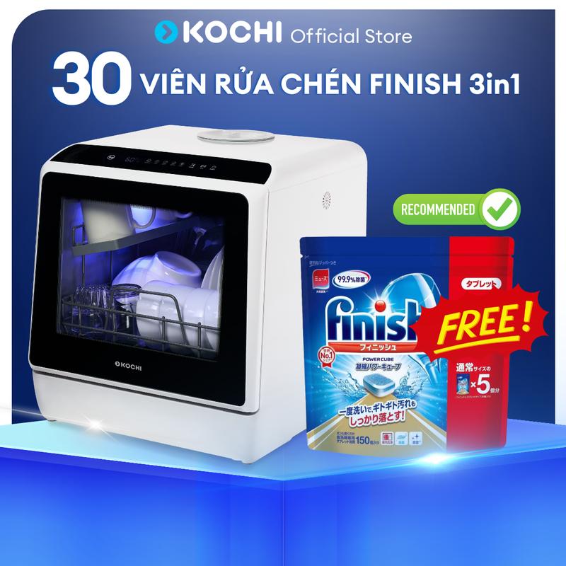 Viên rửa chén Finish Nhật 30 viên chuyên dùng cho máy rửa bát Kochi Vietnam - Làm sạch - Rửa chén