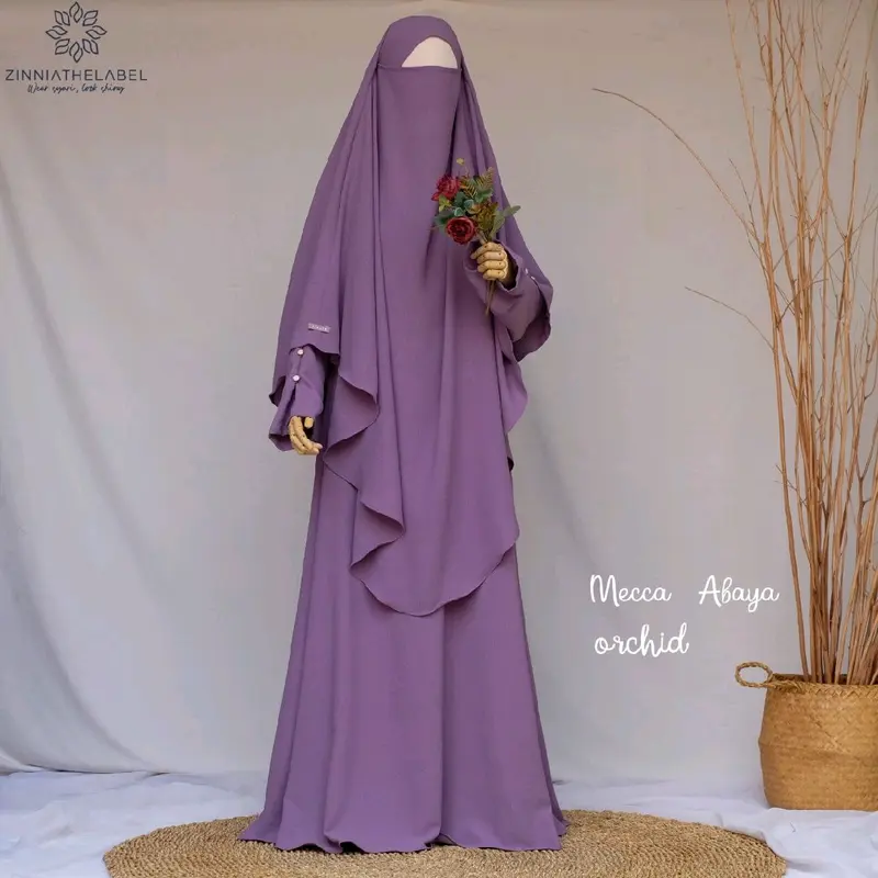 Mecca Abaya X Rhea FK Gamis Wanita Crinkle 8
