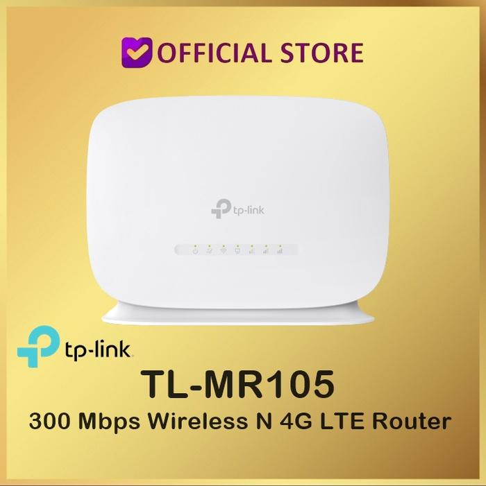 Gambar Tp-Link TL-MR105 300 Mbps Wireless N 4G LTE Router TL MR105 Sinyal Router  WiFi - MR105  dari Dunia Mas Computer Kota Administrasi Jakarta Barat Tokopedia