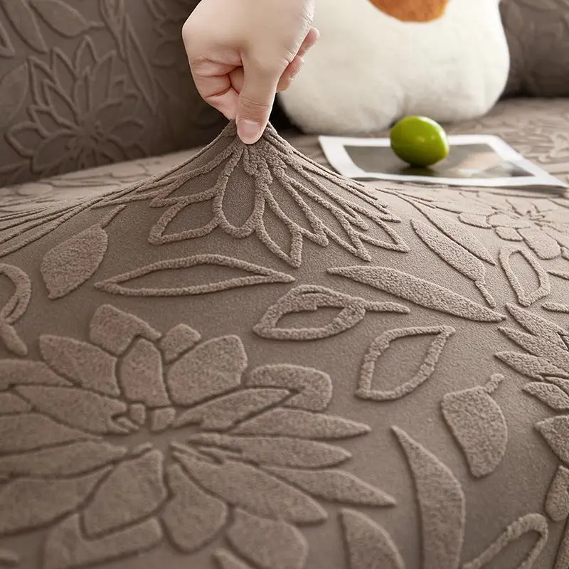 Solid Color Sofa Cover, 1 Count Elastic Sofa Slipcover, Soft Sofa Protector, Dustproof Sofa Cover for Home Decor, Furniture Protector 2