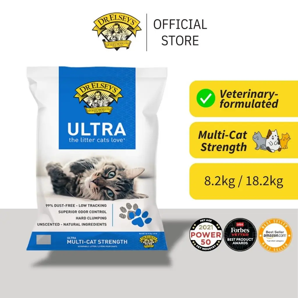 Dr. Elsey's Ultra Premium Clumping Cat Litter | Unscented, Natural, Dust-free, Hypoallergenic