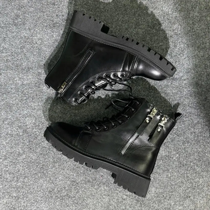Giày Bốt Nữ Thời Trang Phong Cách Mã 330 Đế Cao 3 Phân Nhẹ Êm Thoáng Khí - Da Mềm Mại - Shoes 2