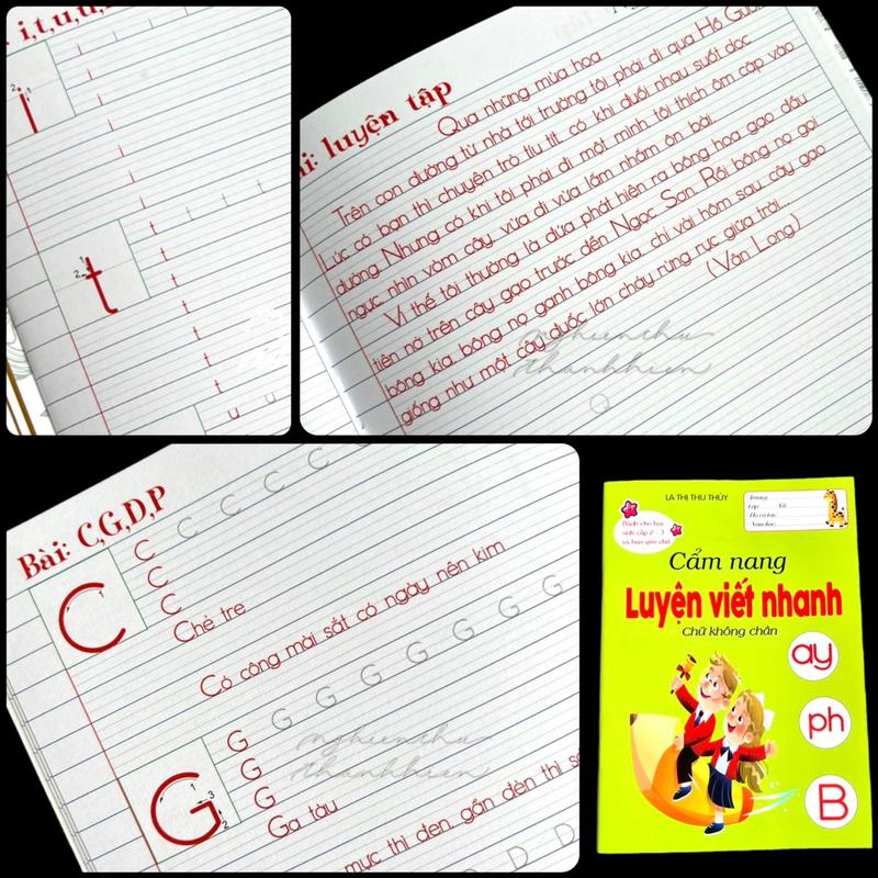 Vở LUYỆN VIẾT NHANH kiểu chữ in