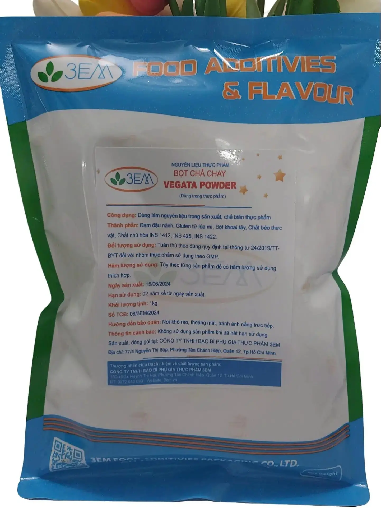1kg VEGATA POWDER - BỘT LÀM CHẢ LỤA CHAY - Bí Quyết Cho Món Chay Hoàn Hảo