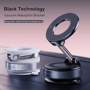 360-Degree Foldable Magnetic Car Phone Holder Suitable for Car/Desk/Bathroom/Universal Adjustable Vacuum Suction Cup Holder Accessory