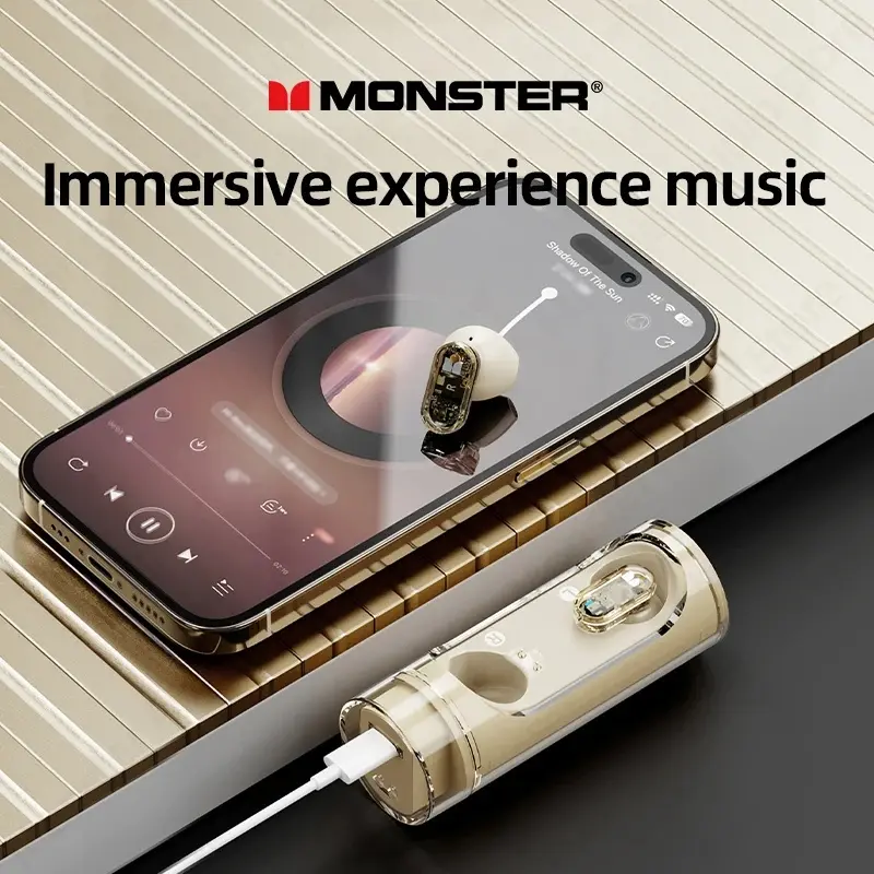 Monster XKT13 Wireless Bluetooth 5.3 Earphone Headphone Headset Earbuds TWS Hifi Stereo Telepon 4